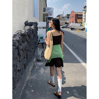 crochet suspender skirt