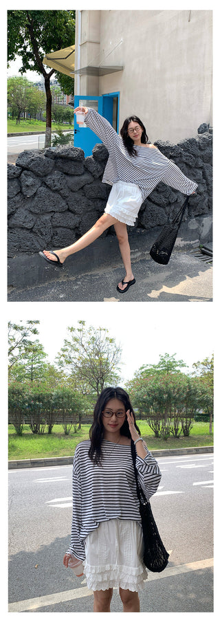 lace-up short skirt
