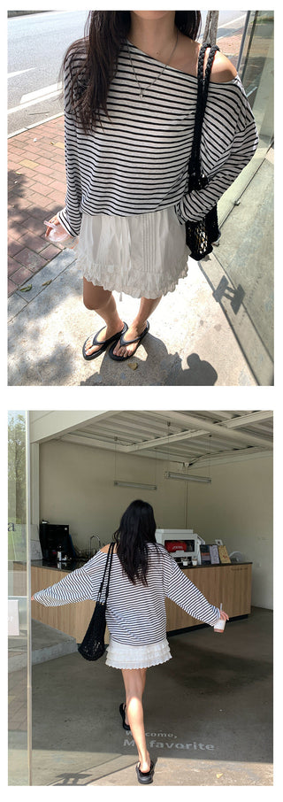 lace-up short skirt