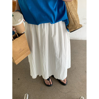 elastic long skirt