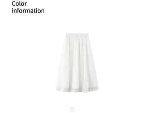 elastic long skirt