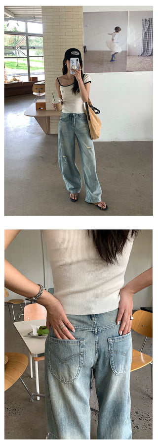 worn machete jeans