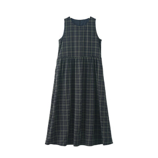 contrast sleeveless dress