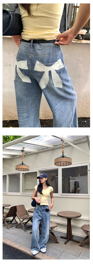 butterfly wide jeans