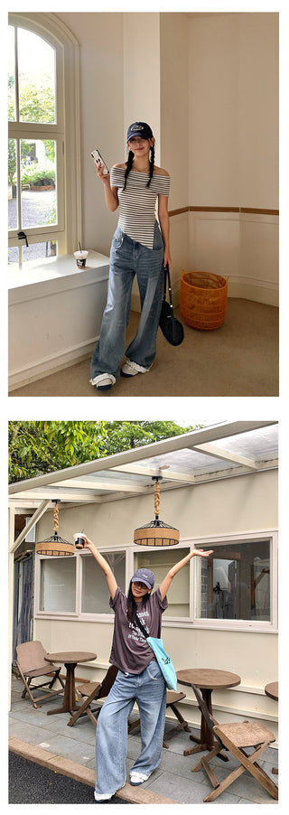 butterfly wide jeans