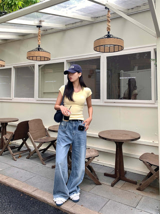 butterfly wide jeans