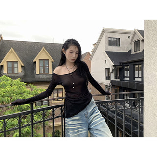 pleated lace top