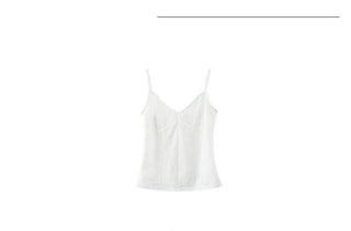 pleated suspender vest