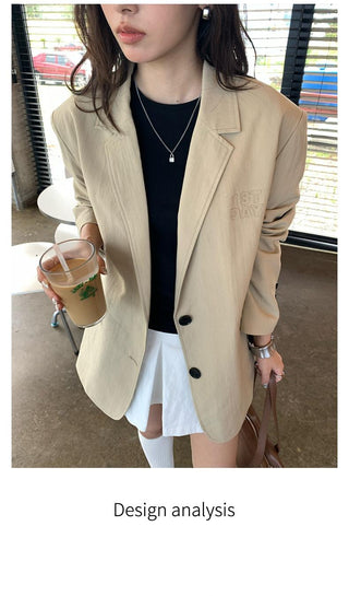 quilted suit jacket