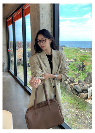 quilted suit jacket