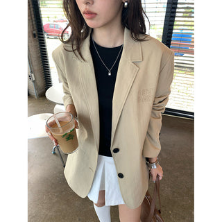 quilted suit jacket