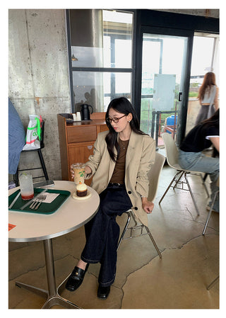 quilted suit jacket