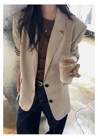 quilted suit jacket