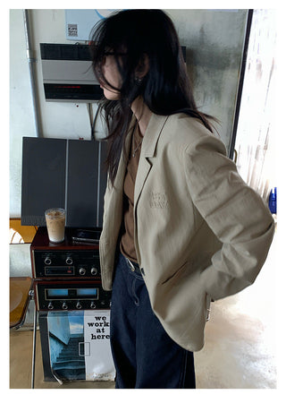 quilted suit jacket