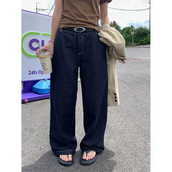 washed wide jeans