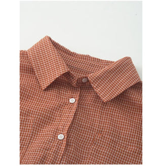 plaid suit set