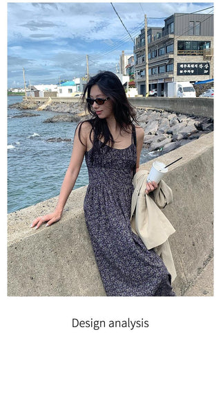 backless floral dress