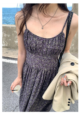 backless floral dress