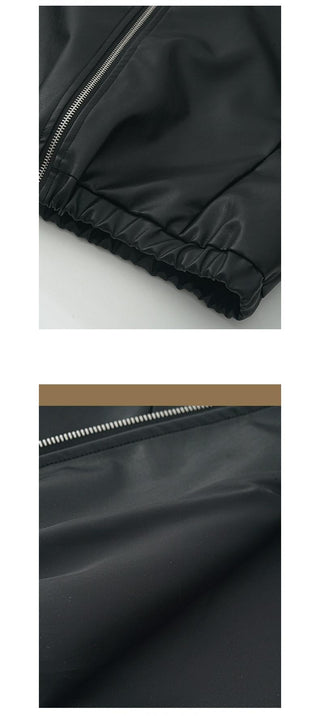 PU leather jacket