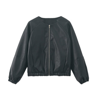 PU leather jacket