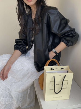 PU leather jacket