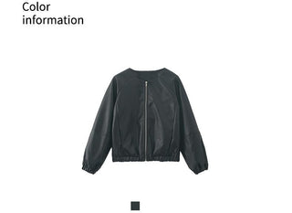 PU leather jacket