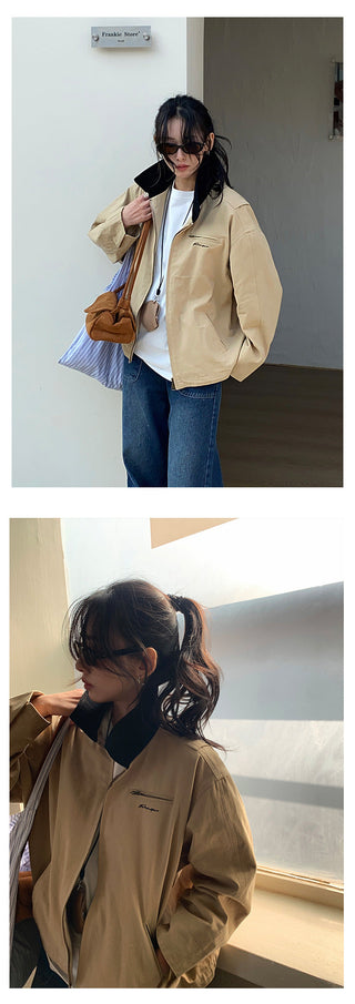 contrast trench coat