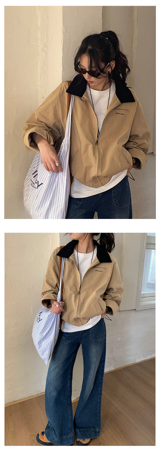 contrast trench coat