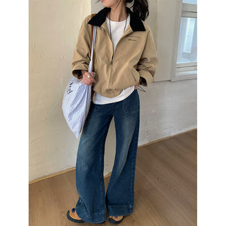 contrast trench coat