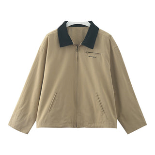 contrast trench coat