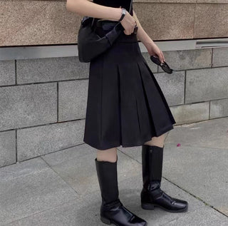 preppy pleated skirt