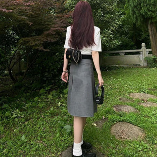 preppy pleated skirt