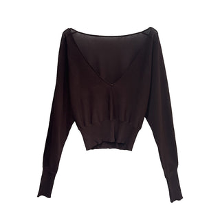 low V-neck sweater