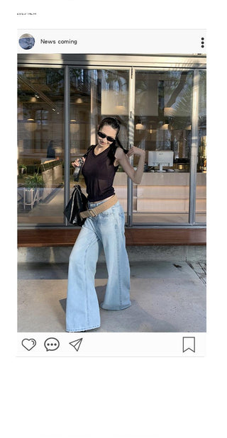 tie-dyed straight jeans
