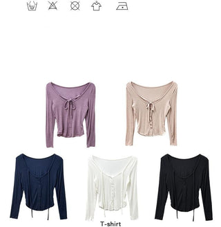 lace-up cardigan