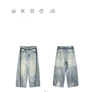split wide jeans
