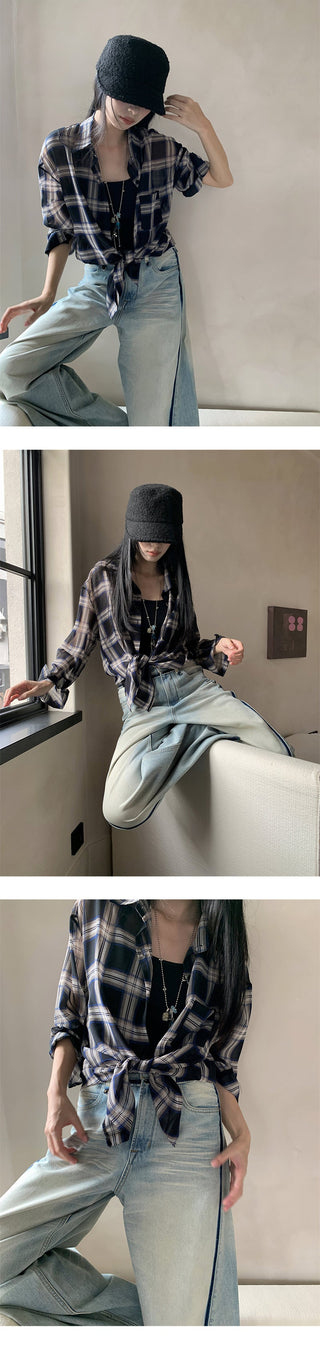 retro plaid shirt