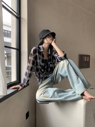 retro plaid shirt