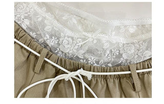 lace wide pants