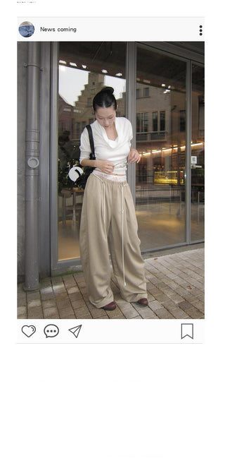 lace wide pants