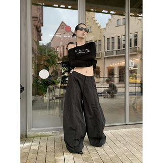 draped machete pants