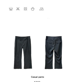 striped suit pants