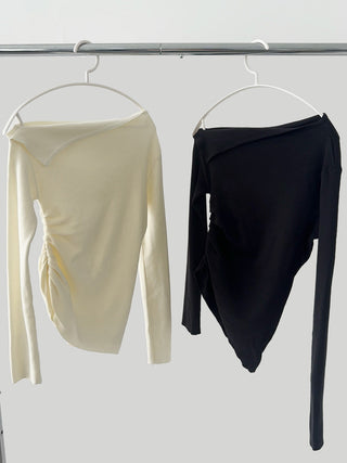 cold-shoulder sweater