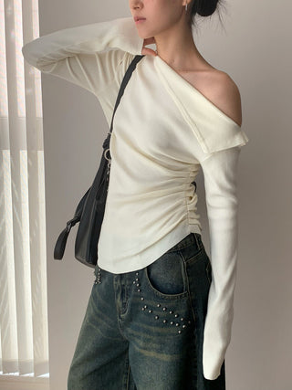 cold-shoulder sweater
