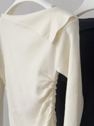 cold-shoulder sweater
