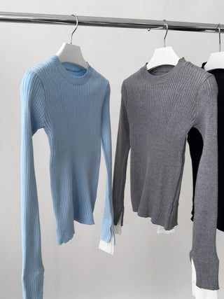 contrast bell sleeve