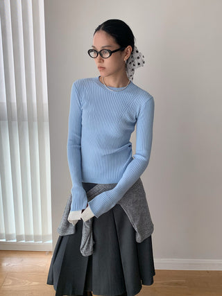 contrast bell sleeve