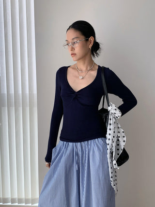 cross twist Top