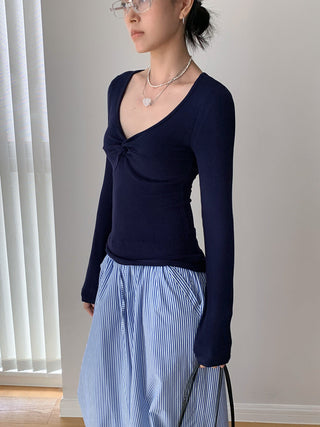 cross twist Top