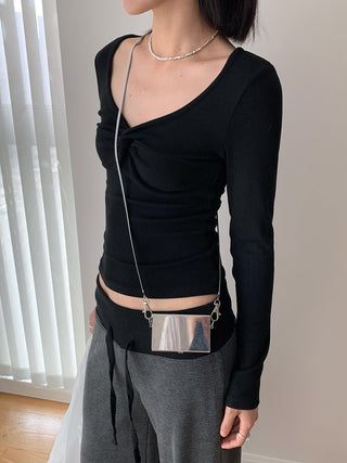 cross twist Top